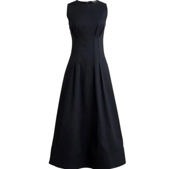 J. Crew Pintuck midi dress in stretch twill Size 10 - Picture 3 of 11